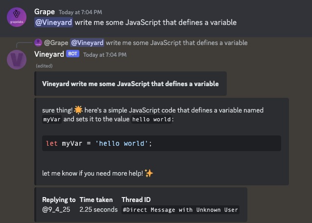 Formatting example for the ai